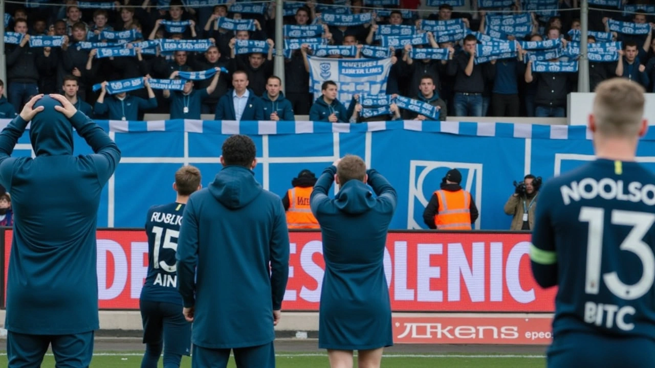 Violência nas Arquibancadas da Bundesliga: Goleiro do Bochum Atingido e Jogo Termina Sem Conclusão